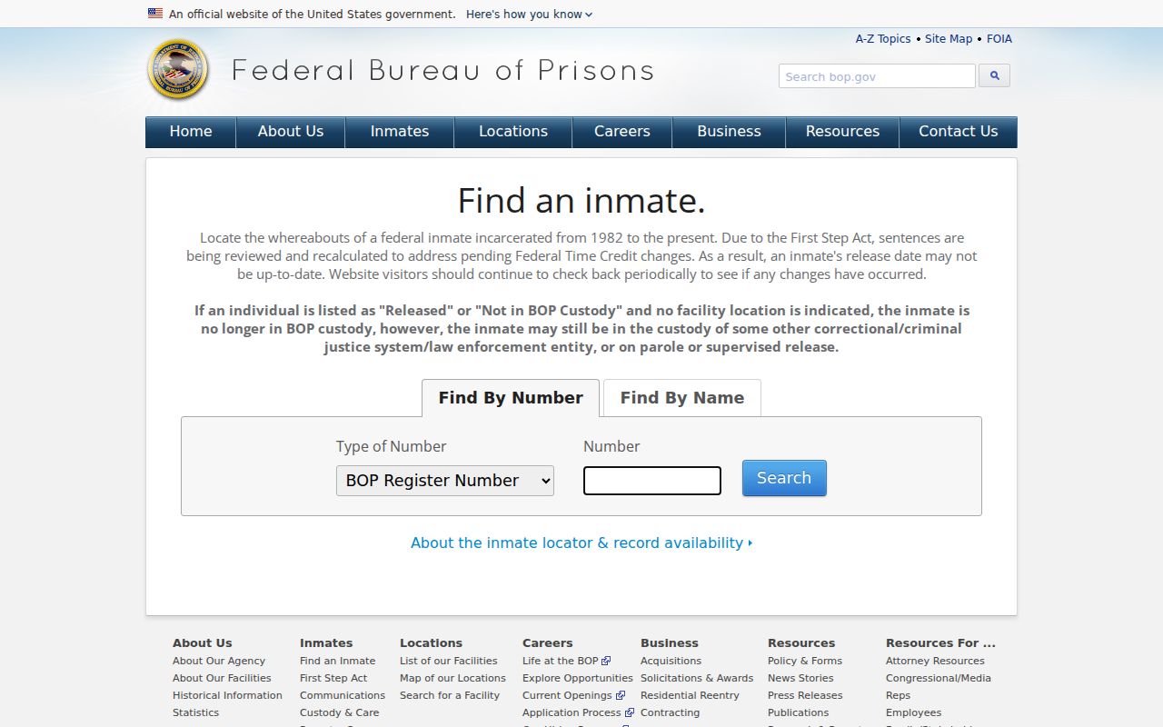Highlands County arrest history federal prison inmate locator